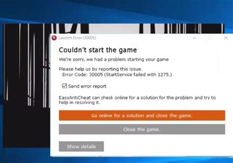 Now, right-click on Elden Ring from the list of installed games. . Error code 20011 easy anti cheat